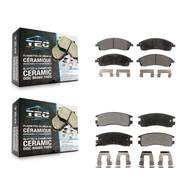 TEC KTC-100020 Disc Brake Pad for 2004 Pontiac Bonneville - Front and Rear