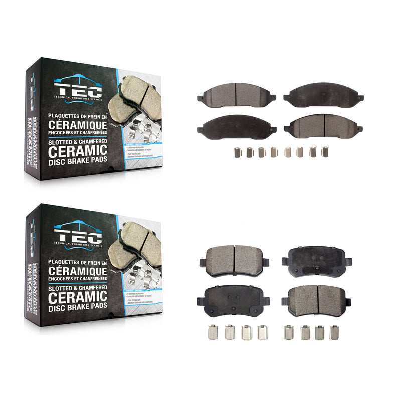 TEC KTC-100021 Disc Brake Pad for 2004-2007 Ford Freestar, Mercury Monterey - Front and Rear