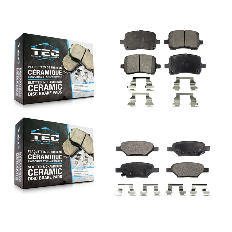 TEC KTC-100022 Disc Brake Pad for 2004-2010 Chevrolet HHR, Pontiac G5 and More - Front and Rear