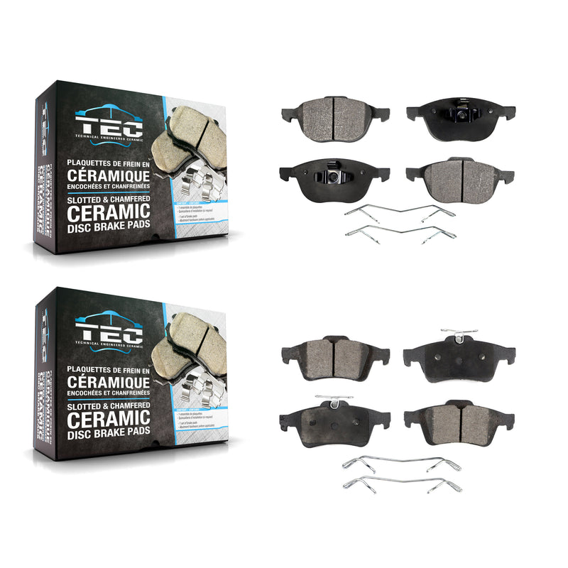 TEC KTC-100027 Disc Brake Pad for 2004-2022 Ford EcoSport, Ford Focus and More - Front and Rear