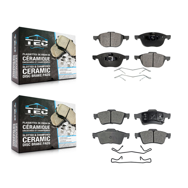 TEC KTC-100030 Disc Brake Pad for 2004-2006 Mazda 5, Mazda 3 - Front and Rear
