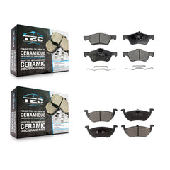TEC KTC-100033 Disc Brake Pad for 2005-2011 Ford Escape, Mercury Mariner, Mazda Tribute - Front and Rear