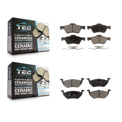 TEC KTC-100034 Disc Brake Pad for 2010-2011 Mercury Mariner, Ford Escape - Front and Rear