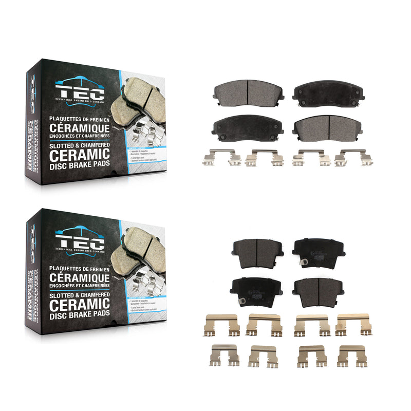 TEC KTC-100036 Disc Brake Pad for 2005-2023 Dodge Charger, Dodge Challenger and More - Front and Rear