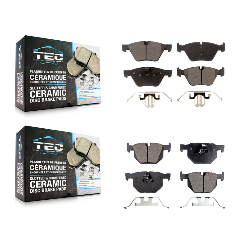 TEC KTC-100039 Disc Brake Pad for 2004-2007 BMW 525i - Front and Rear