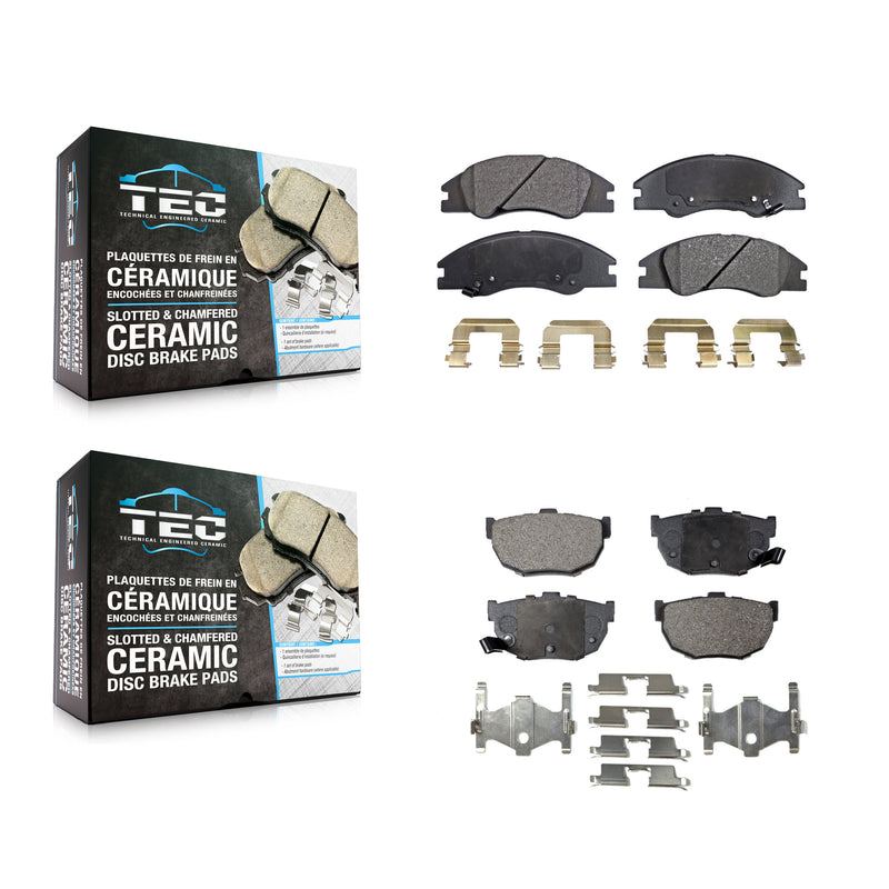 TEC KTC-100047 Disc Brake Pad for 2004-2009 Kia Spectra, Kia Spectra5 - Front and Rear