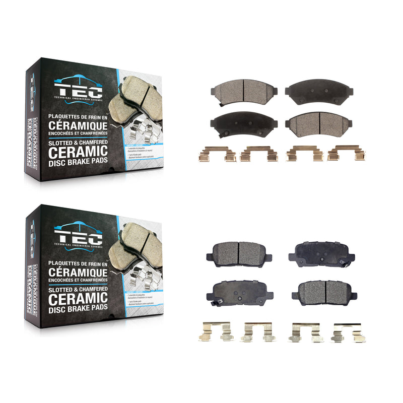 TEC KTC-100049 Disc Brake Pad for 2004-2009 Buick Allure, Buick LaCrosse, Pontiac Grand Prix - Front and Rear