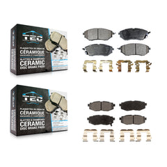 TEC KTC-100051 Disc Brake Pad for 2006-2018 Subaru Forester, Subaru Legacy and More - Front and Rear