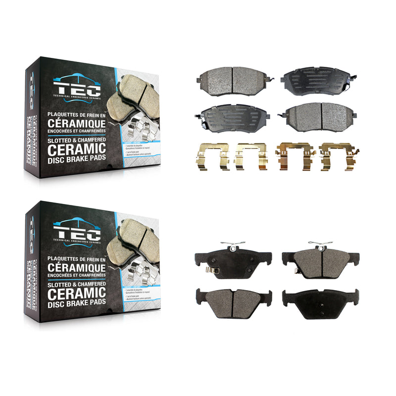 TEC KTC-100052 Disc Brake Pad for 2015-2021 Subaru Legacy, Subaru WRX, Subaru Outback - Front and Rear