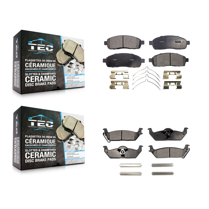 TEC KTC-100055 Disc Brake Pad for 2004-2009 Lincoln Mark LT, Ford F-150 - Front and Rear
