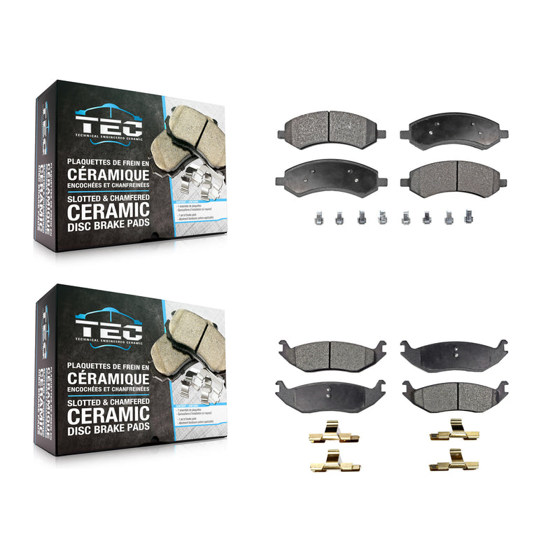 TEC KTC-100056 Disc Brake Pad for 2006-2023 Ram 1500 Classic, Ram 1500 and More - Front and Rear