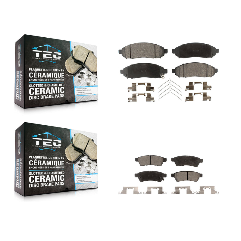 TEC KTC-100062 Disc Brake Pad for 2005-2023 Suzuki Equator, Nissan Xterra, Nissan Frontier - Front and Rear