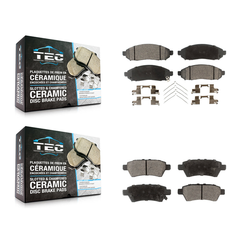 TEC KTC-100063 Disc Brake Pad for 2004-2012 Nissan Pathfinder, Nissan Xterra - Front and Rear