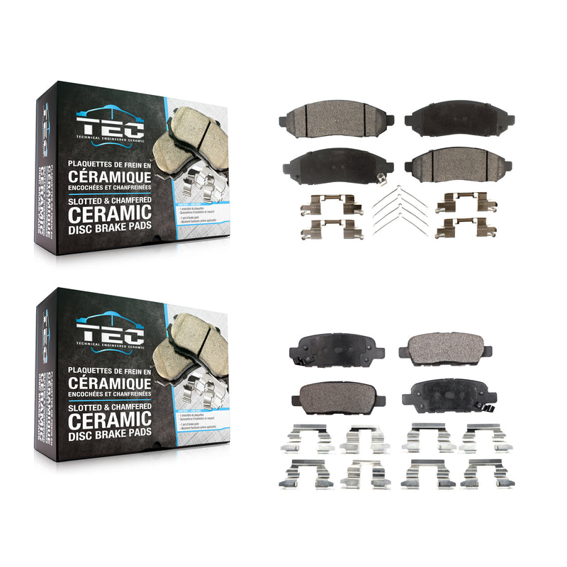 TEC KTC-100064 Disc Brake Pad for 2011-2015 Nissan LEAF - Front and Rear