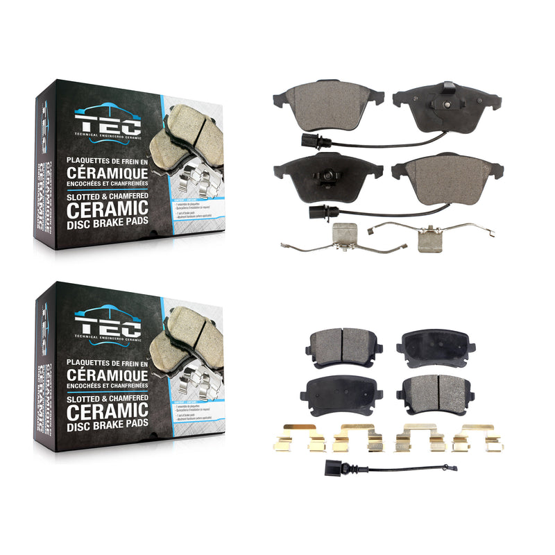 TEC KTC-100069 Disc Brake Pad for 2004-2011 Audi A6 Quattro, Audi S4 - Front and Rear