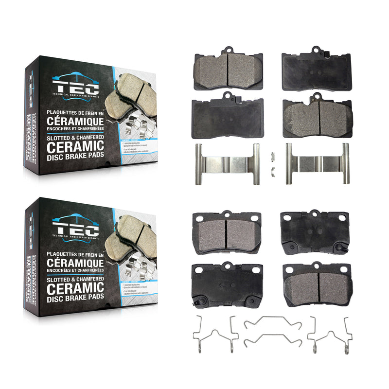 TEC KTC-100072 Disc Brake Pad for 2006-2013 Lexus GS460, Lexus GS350 and More - Front and Rear