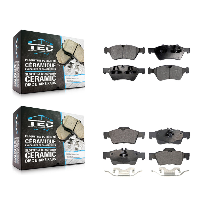 TEC KTC-100076 Disc Brake Pad for 2006-2009 Mercedes-Benz E350, Mercedes-Benz E550, Mercedes-Benz E500 - Front and Rear