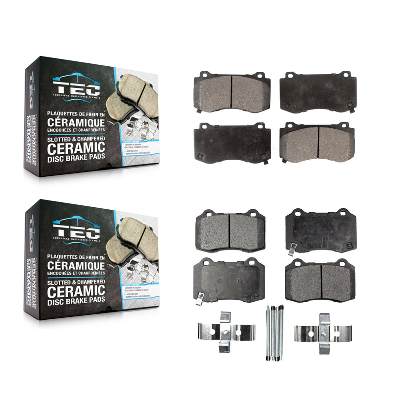 TEC KTC-100077 Disc Brake Pad for 2005-2023 Dodge Challenger, Dodge Charger and More - Front and Rear