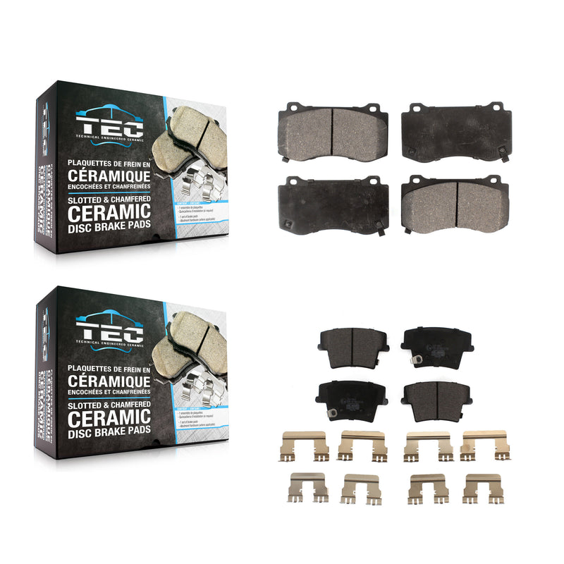 TEC KTC-100078 Disc Brake Pad for 2015 Dodge Charger - Front and Rear