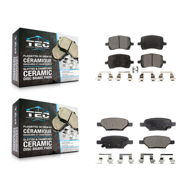 TEC KTC-100085 Disc Brake Pad for 2004-2012 Chevrolet HHR, Pontiac G5 and More - Front and Rear