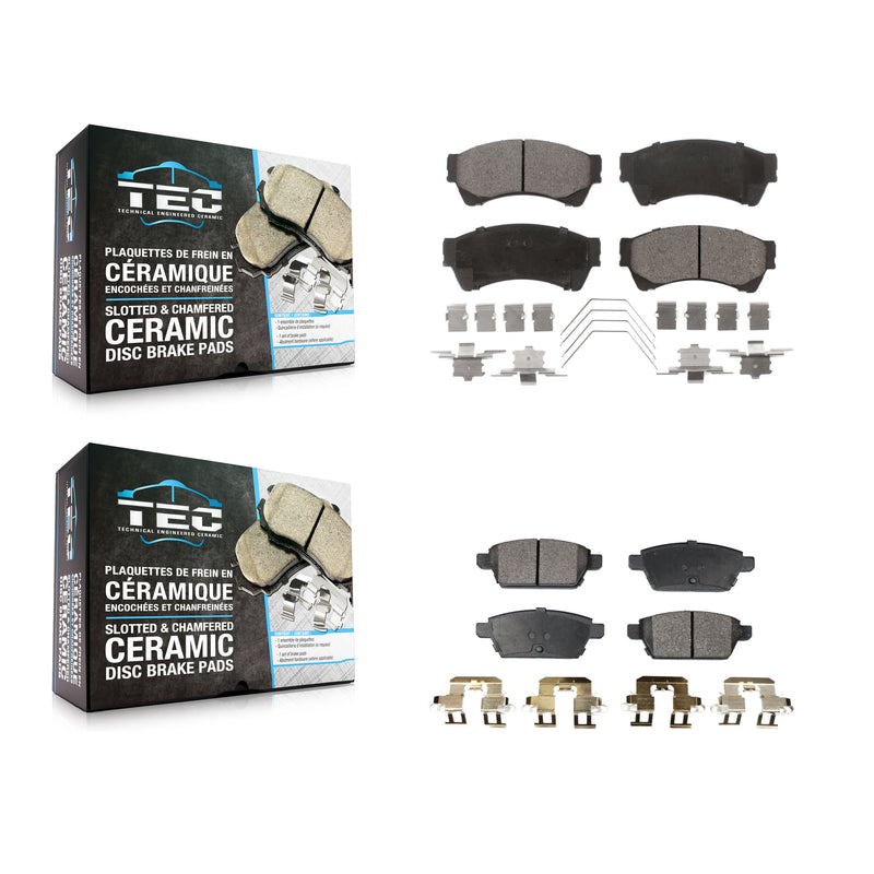 TEC KTC-100086 Disc Brake Pad for 2006-2013 Mazda 6, Lincoln MKZ and More - Front and Rear