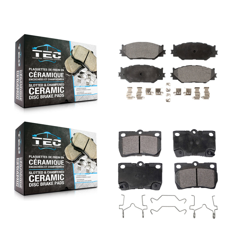 TEC KTC-100091 Disc Brake Pad for 2006-2013 Lexus IS250 - Front and Rear