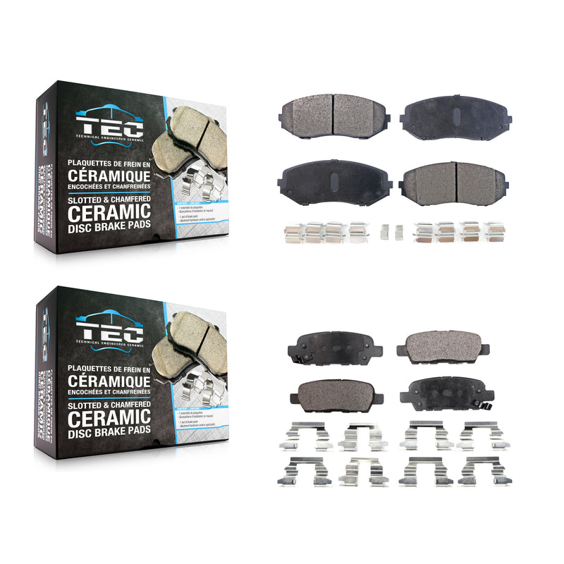 TEC KTC-100096 Disc Brake Pad for 2007-2013 Suzuki Grand Vitara - Front and Rear