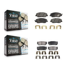 TEC KTC-100100 Disc Brake Pad for 2006-2007 Hyundai Entourage, Kia Sedona - Front and Rear