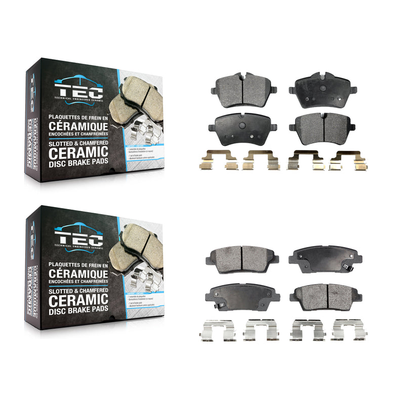 TEC KTC-100102 Disc Brake Pad for 2012-2016 Mini Cooper Paceman, Mini Cooper Countryman - Front and Rear
