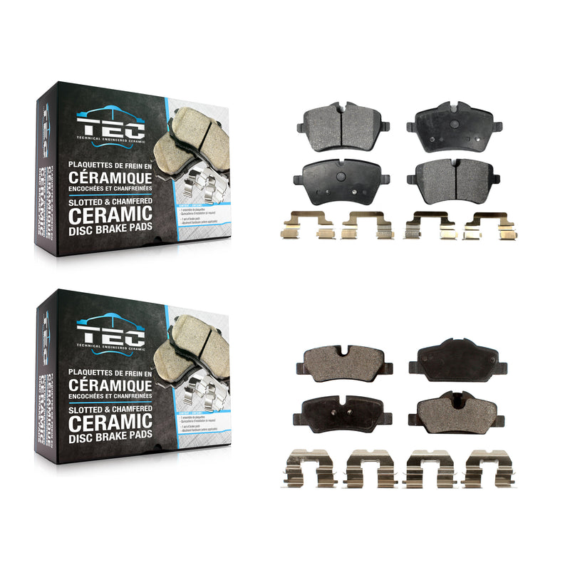 TEC KTC-100104 Disc Brake Pad for 2015-2016 Mini Cooper - Front and Rear