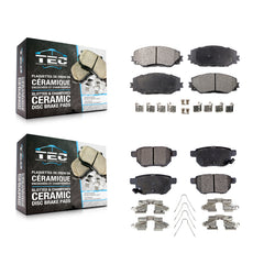 TEC KTC-100107 Disc Brake Pad for 2008-2019 Toyota Corolla, Toyota Matrix and More - Front and Rear