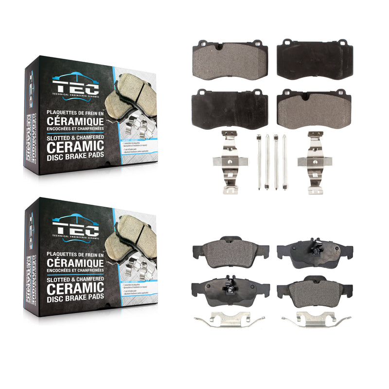 TEC KTC-100110 Disc Brake Pad for 2007-2014 Mercedes-Benz S350, Mercedes-Benz S400 and More - Front and Rear