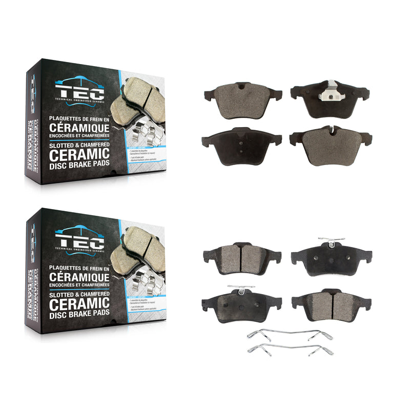 TEC KTC-100111 Disc Brake Pad for 2006-2016 Jaguar XJ, Jaguar XF and More - Front and Rear