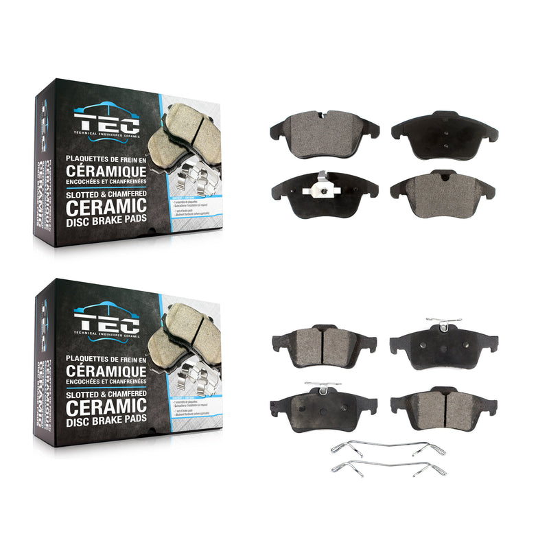 TEC KTC-100112 Disc Brake Pad for 2005-2013 Jaguar XF, Jaguar S-Type and More - Front and Rear