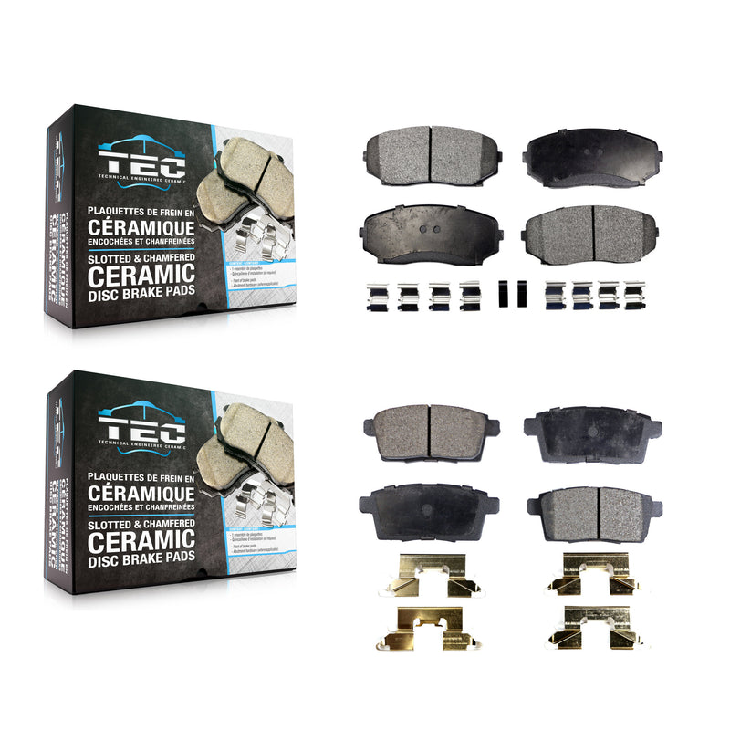 TEC KTC-100114 Disc Brake Pad for 2007-2015 Ford Edge, Lincoln MKX and More - Front and Rear