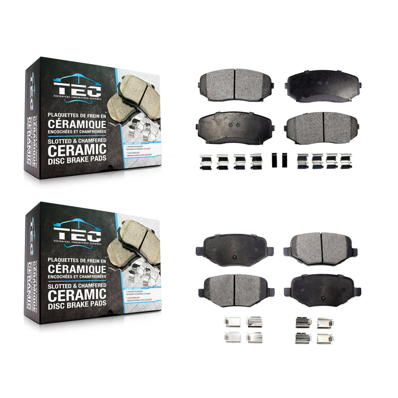 TEC KTC-100115 Disc Brake Pad for 2011-2015 Ford Edge, Lincoln MKX - Front and Rear