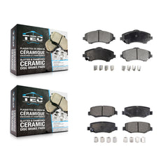 TEC KTC-100117 Disc Brake Pad for 2007-2018 Jeep Wrangler JK, Jeep Liberty and More - Front and Rear