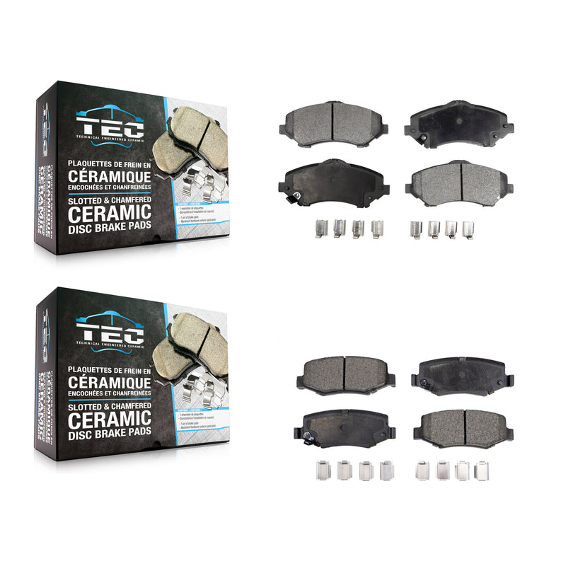 TEC KTC-100117 Disc Brake Pad for 2007-2018 Jeep Wrangler JK, Jeep Liberty and More - Front and Rear