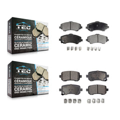 TEC KTC-100118 Disc Brake Pad for 2008-2012 Chrysler Town & Country, Dodge Grand Caravan and More - Front and Rear