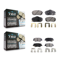 TEC KTC-100127 Disc Brake Pad for 2014-2016 Kia Soul EV, Hyundai Sonata, Kia Cadenza - Front and Rear