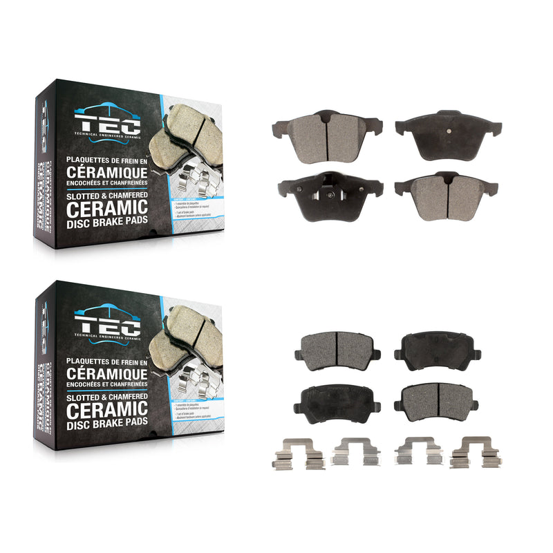 TEC KTC-100131 Disc Brake Pad for 2007-2018 Volvo S60, Volvo V60 and More - Front and Rear