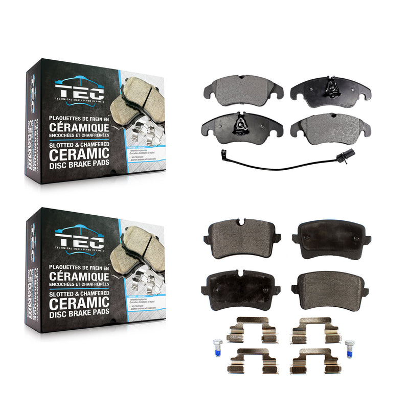 TEC KTC-100139 Disc Brake Pad for 2012-2015 Audi A6 Quattro, Audi A7 Quattro, Audi A6 - Front and Rear
