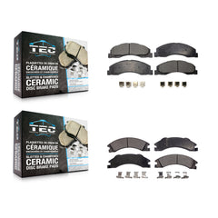 TEC KTC-100143 Disc Brake Pad for 2008-2023 Ford E-350 Super Duty, Ford E-450 Super Duty and More - Front and Rear