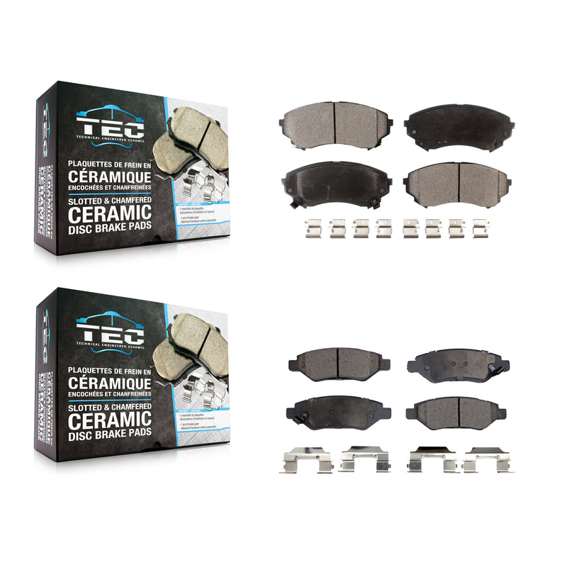 TEC KTC-100145 Disc Brake Pad for 2008-2014 Cadillac CTS - Front and Rear