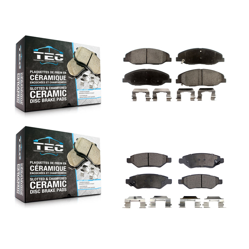 TEC KTC-100148 Disc Brake Pad for 2008-2014 Cadillac CTS - Front and Rear