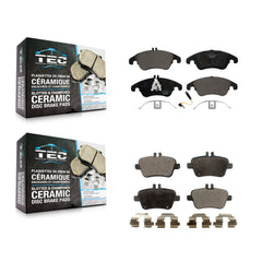 TEC KTC-100153 Disc Brake Pad for 2012-2020 Mercedes-Benz SLC300, Mercedes-Benz SLK300 and More - Front and Rear
