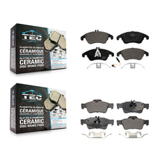TEC KTC-100154 Disc Brake Pad for 2010-2016 Mercedes-Benz E400, Mercedes-Benz CLS400 and More - Front and Rear