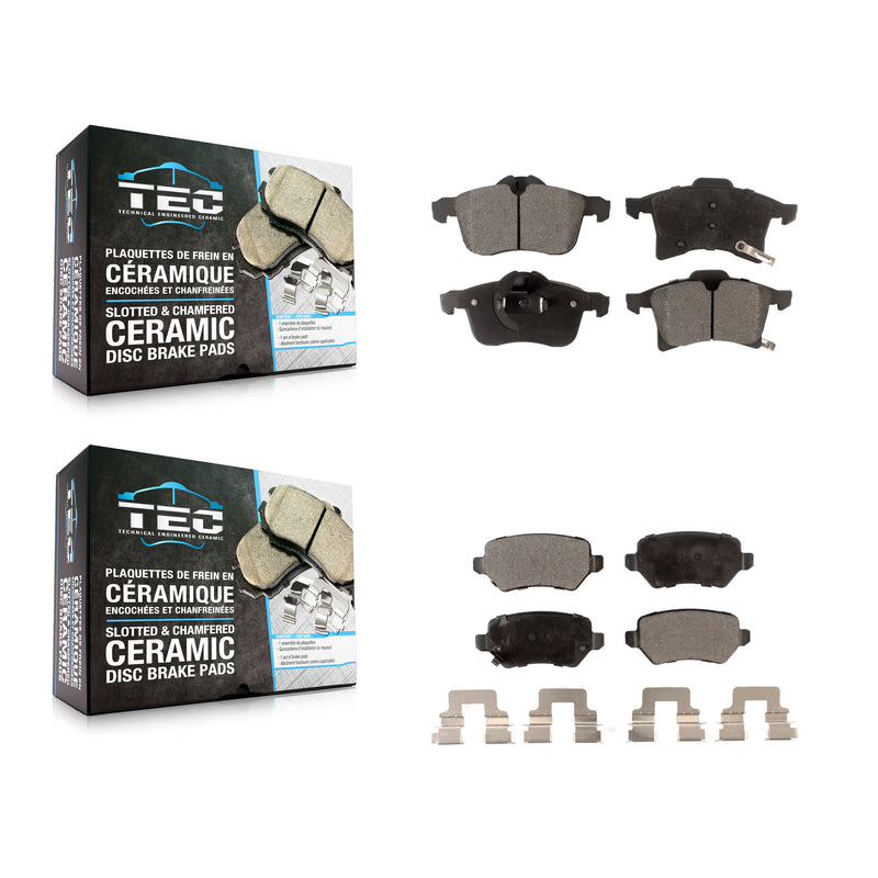 TEC KTC-100157 Disc Brake Pad for 2008-2009 Saturn Astra - Front and Rear