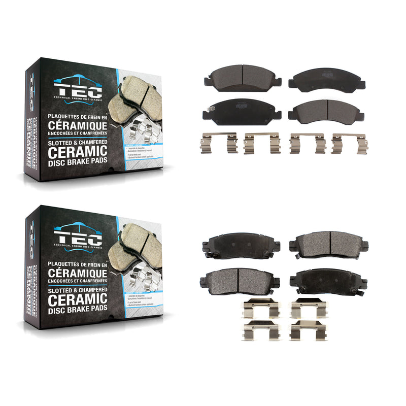 TEC KTC-100162 Disc Brake Pad for 2013-2016 Cadillac XTS - Front and Rear