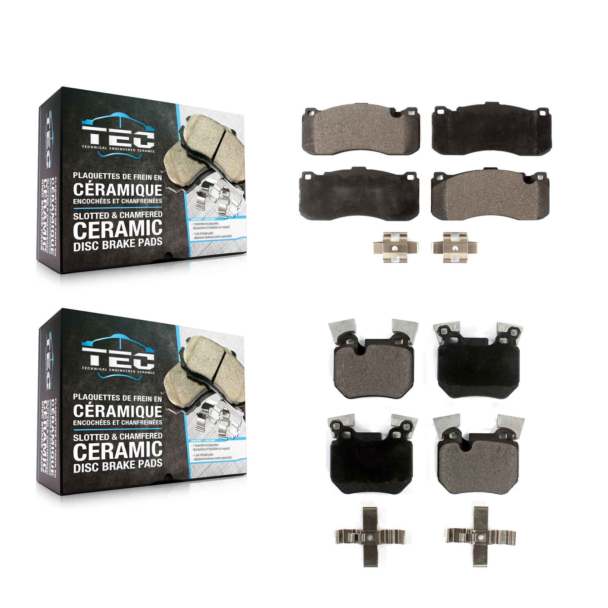 TEC KTC-100165 Disc Brake Pad for 2008-2013 BMW 135is, BMW 135i - Front and Rear